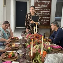 Montaje con lámparas